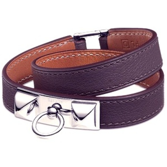 Hermes Swift Mini Rivale Bracelet T2 Black 1776374  Hermès - The Micro Rivale Double Tour in Black